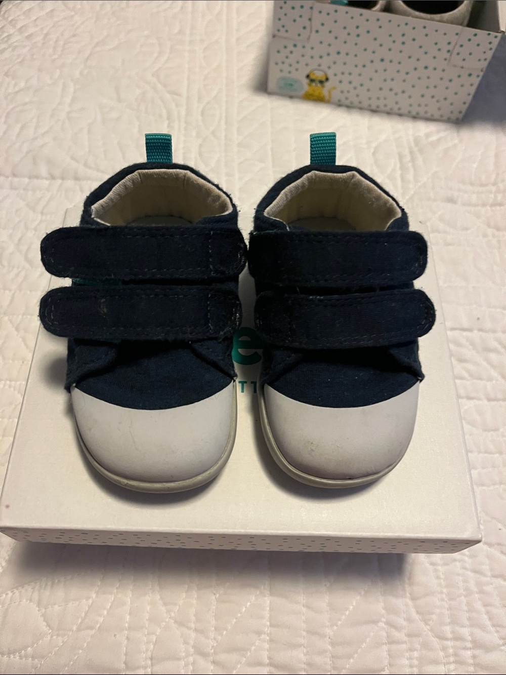 Ten Little First Walkers Navy EcoCanvas Sneakers 4.5 - Picture 3 of 7